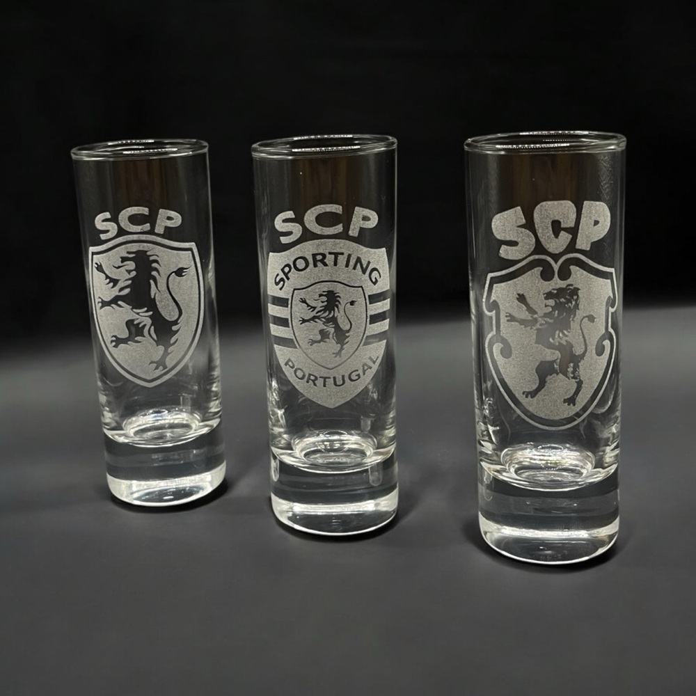 Sporting CP Shot Glasses – Etched & Custom Made